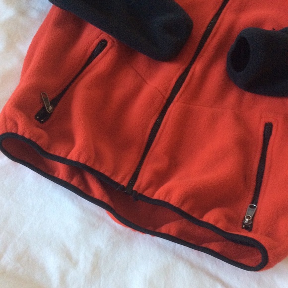 Vintage 90s The North Face Full Zip Rare Red/Black Fleece Jacket Sz S - Picture 6 of 13